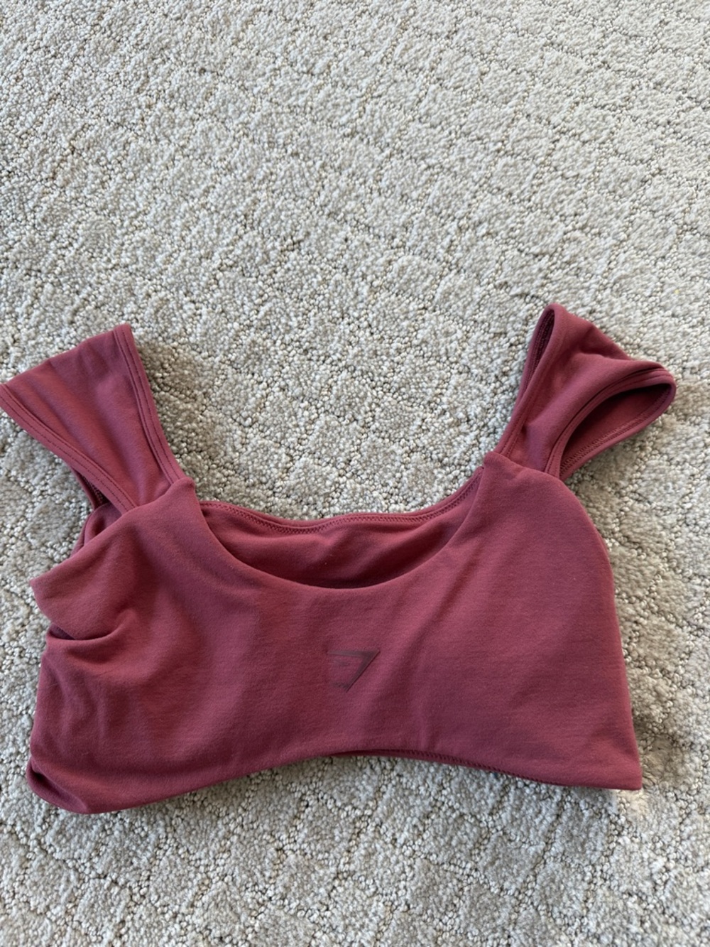 Gymshark Dusty Rose Scoop Neck Crop Top